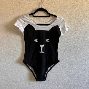 Meowingtons teddy one piece cat bodysuit